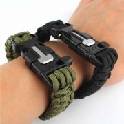 Paracord náramek 3 v 1 - zelený